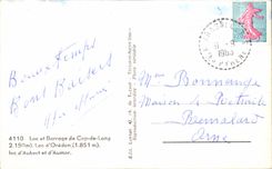 CPSM Lake and Barrage of Cape of long Lake Oredon Aubert Aumar