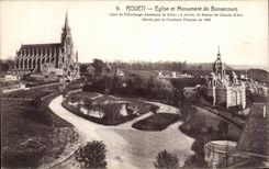 CPA Rouen Church and Monument of Bonsecours
