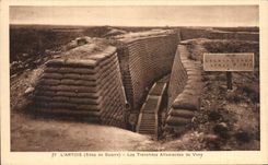 CPA Artois German Trenches of Vimy Militaria