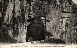 CPA Vallee de la Sloule Tunnel sur la Route de Chateauneuf a Ebreuil