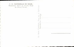 CPA Cathedral Of Northern Rheims Splaying of the Northern Porch of the large gate