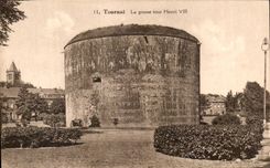 CPA Tournai La Grosse Tour Henri VIII