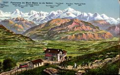 CPA Panorama Of the Mont Blanc Seen Of the saleve