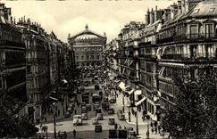 CPA Paris the Avenue of I' Opera Seen from of the Large Hotel of the Louvre