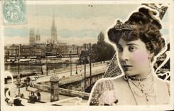CPA Rouen Folklore Woman