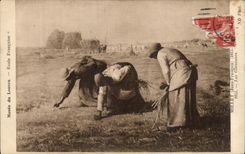 CPA Millet Les Glaneuses Musee du Louvre Paris 