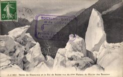 CPA Valley of Chamonix and the Collar of Balme Vus of the Plate of the Glacier of Let us work