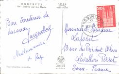 CPSM Montreux Soiree sur les Quais