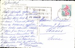 CPSM la dimension de Raphael azul del santo la terraza del efecto de la noche de los banos