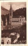 CPA Lourdes the Cave And the Basilica