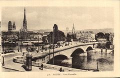 CPA Rouen Bridge Crow