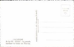 CPA Auvergne Royat the paradise dominating the Valley of the Thermal baths