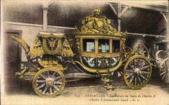 CPA Versailles La Voiture du Sacre de Charles X