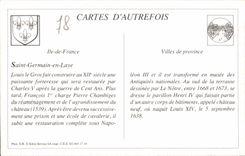 REPRO Saint Germain En Laye Le Chateau Facade Septentrionale