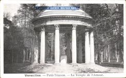 CPA Versailles Petit Trianon Le Temple de l'Amour Chocolat Guerin Boutron Paris 