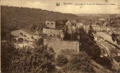 CPA Bubble Seen from of the Rock of Besmont towards the Castle