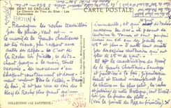 CPA Tooth De Crolles the Way of the Hole of the Knell Chimneys