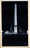 CPA Paris NuitIlluminations of the Obelisk and Arc de Triomphe