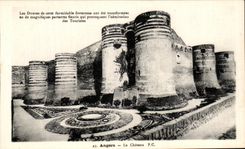 CPA Angers Ditches the castle