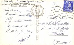 CPA Franche Comie Le Saut Du Doubs 