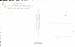 CPSM Bourges la catedral St Etienne Cathdrale el jardin de los jardines cercanos de Fichaux de Pree Fichaux