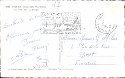 CPSM Royan una esquina de la playa