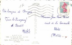 CPSM Royan el frente de mar el mercado portuario cubierto