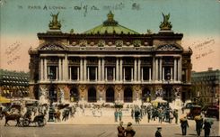 CPA Paris With Opera