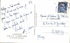 CPA Auvergne the Mount Gilds the Large Cascade