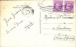 CPA Lourdes Entrance of the Church