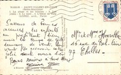 CPSM Saint Valery in Caux the Beach and cliffs