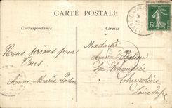 CPA co Anne D' Auray Statue of the old fountain