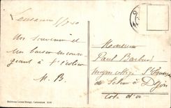 CPA Lausanne La Cathedrale Interieur vu depuis le choeur