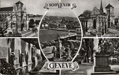 CPA Souvenir Of Geneva