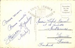 CPA Innsbruck Triumphpforte Gegen Nordkelle the Tirol