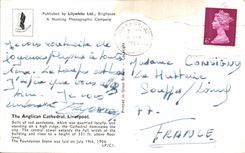 MODERN CARD The Anglican Cathedral Liverpool