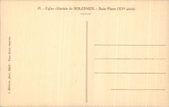 CPA Church Ebbatiale De Solesmes Saint Pierre