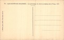 CPA the Saints De Solesmes Characters Of the Bedside To the Tomb Of the Virgin