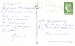 CPSM the Dimension Of Cannes Azure the Beach Of the South