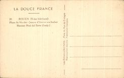 CPA Rouen Places Market Jeanne D' Arc On Its Roughing-hew Maxime Real Del Sarte