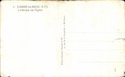 CPA Cambo les Bains Interior of the Church