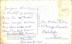 CPA In Parcourunt the Pyrenees Road Of Tourmalet And the Peak Midday Seen of the Peaks of Espade of the L 'Espade of Campana of the louse