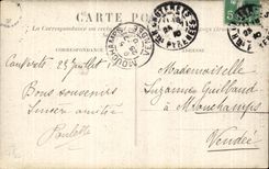 CPA the Pyrenees Cauterets Cascades of Cerisey