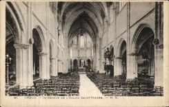 CPA Dreux Interieur De L'Eglise Saint Pierre