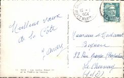 CPA Niza los jardines Albert el 1r teatro al aire libre