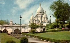 CPA Paris the Sacring Heart of montmartre