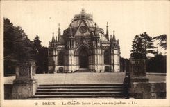CPA Dreux La Chapelle Saint Louis Vue Des Jardins