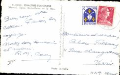 CPA Trawl-nets On the Marne Church Notre Dame and Nau