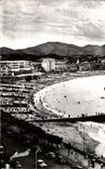 CPA Saint Jean De Luz La Plage le Casino au Fonds la Chaine des Pyrenees