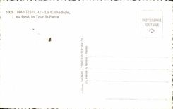 CPA Nantes the Cathedral at the bottom the Tower St Pierre